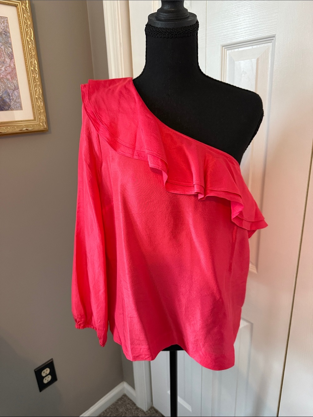 J.Crew One Shoulder Silk Shantung Top for Women